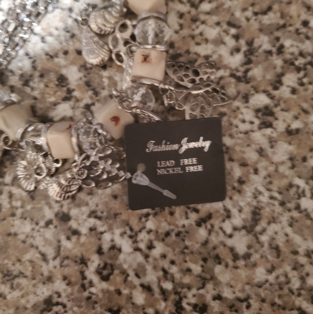 Womens costume silver bracelet lead free